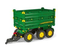 Rolly Toysi kolmeteljeline kallurhaagis "Mega Trailer" John Deere