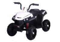 S601 White – elektrinis vaikiškas keturratis (Quad) – baltas