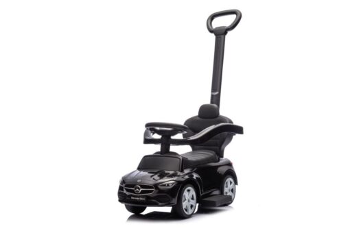 Stūmiklis–Mašinėlė Mercedes 3in1 – Juodas