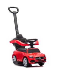 Stūmiklis–Mašinėlė Mercedes 3in1 – Raudona