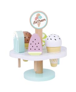 Tooky Toy mediniai magnetiniai ledai su stoveliu