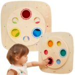 VIGA Medinė Sensorinė Manipuliacinė Lenta – Spalvų Maišymas