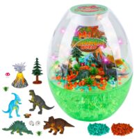 Vaikiška dinozauro terariumo naktinė lempa su balso valdymu