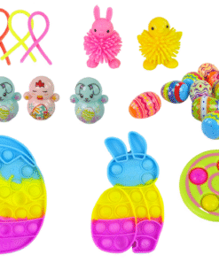 Velykinis sensorinių žaislų rinkinys „Happy Easter“ – staigmenų dėžutė
