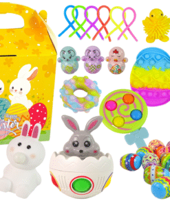 Velykinis sensorinių žaislų rinkinys „Happy Easter“ – staigmenų dėžutė