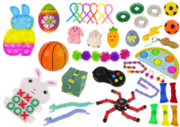 Velykinis „Fidget“ Pop It & Squishy antistresinių žaislų rinkinys – 41 vnt.