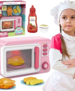 WOOPIE Rožinė Žaislinė Mikrobangų Krosnelė su Viščiuku