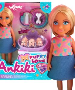 WOOPIE lėlių rinkinys su mielais šuniukais ir priedais