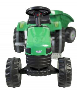 WOOPIE pedalinis traktorius Farmer GoTrac MAXI su priekaba – tylūs ratai