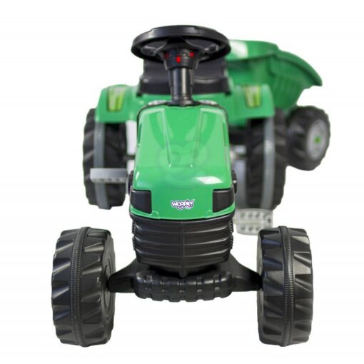 WOOPIE pedalinis traktorius Farmer GoTrac MAXI su priekaba – tylūs ratai