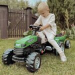 WOOPIE pedalinis traktorius Farmer GoTrac MAXI su priekaba – tylūs ratai