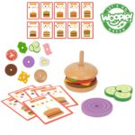 Woopie GREEN medinis burgeris (15 el.) – kūrybinė ir loginė dėlionė