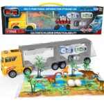 Woopie dinozaurų transporterio sunkvežimis 2in1 su figurėlėmis