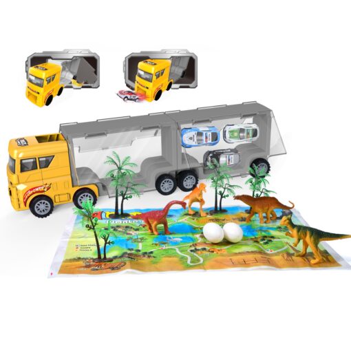Woopie dinozaurų transporterio sunkvežimis 2in1 su figurėlėmis