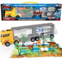 Woopie dinozaurų transporterio sunkvežimis 2in1 su figurėlėmis