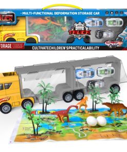 Woopie dinozaurų transporterio sunkvežimis 2in1 su figurėlėmis
