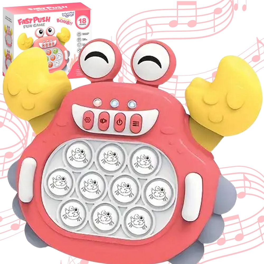 Woopie interaktyvus POP IT „Krabas“ Woopie interaktyvus POP IT „Krabas“