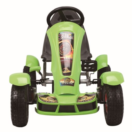 Žalias pedalinis gokartas F618 vaikams