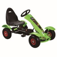 Žalias pedalinis gokartas F618 vaikams