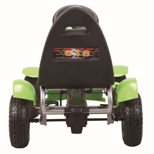 Žalias pedalinis gokartas F618 vaikams