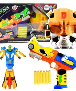 2in1 robotas ir putų šovimo pistoletas su kauke