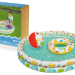 Bestway pripučiamas 3‑in‑1 baseino rinkinys su kamuoliuku ir plaukimo ratu 122 x 20 cm