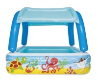 Bestway pripučiamas vaikiškas baseinas su stogeliu 140 × 140 × 114 cm