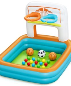 Bestway pripučiamas žaidimų aikštelės baseinas su kamuoliukais 120 x 107 x 84 cm
