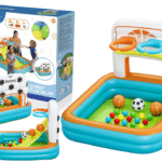 Bestway pripučiamas žaidimų aikštelės baseinas su kamuoliukais 120 x 107 x 84 cm