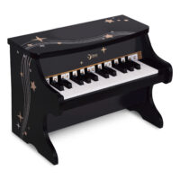 Classic World juodas medinis pianinas