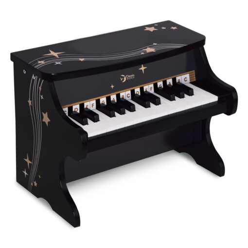 Classic World juodas medinis pianinas