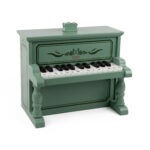 Classic World žalias medinis pianinas
