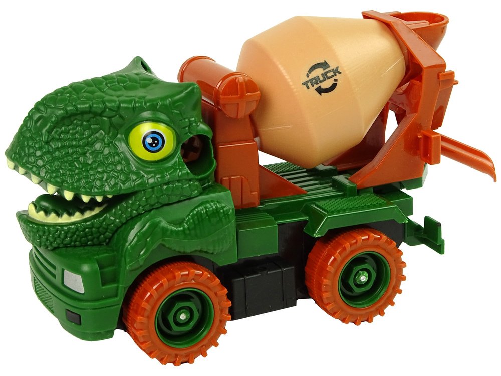 Dinosauruse betoonisegisti kruvikeerajaga