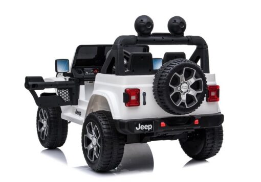 Elektrinis automobilis vaikams Jeep Wrangler Rubicon (baltas)