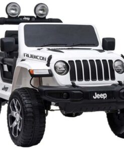 Elektrinis automobilis vaikams Jeep Wrangler Rubicon (baltas)