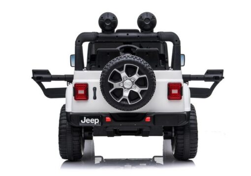 Elektrinis automobilis vaikams Jeep Wrangler Rubicon (baltas)
