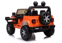 Elektrinis automobilis vaikams Jeep Wrangler Rubicon (oranžinis)