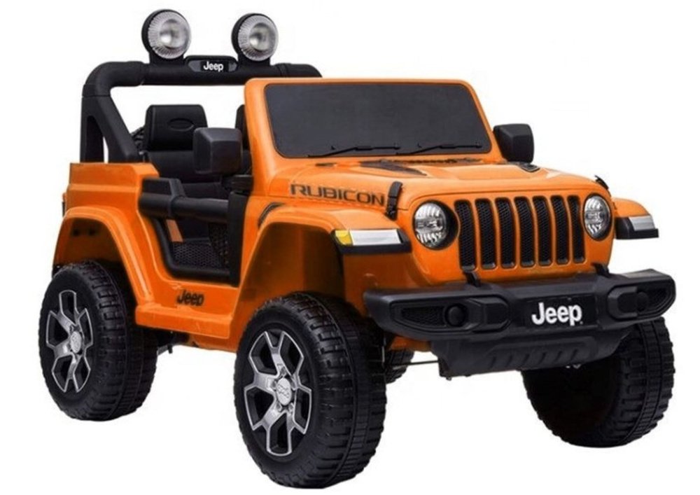 Elektrinis automobilis vaikams Jeep Wrangler Rubicon (oranžinis) Elektrinis automobilis vaikams Jeep Wrangler Rubicon (oranžinis)