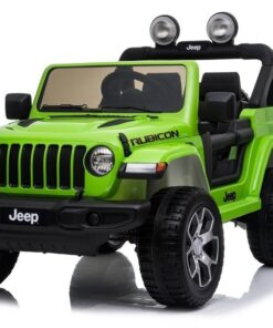 Elektrinis automobilis vaikams Jeep Wrangler Rubicon (žalias)