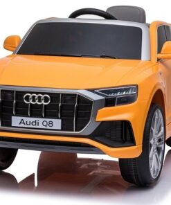 Elektrinis vaikiškas automobilis Audi Q8 – geltonas
