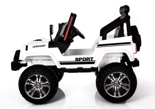 Elektrinis visureigis vaikams Jeep S2388 – baltas