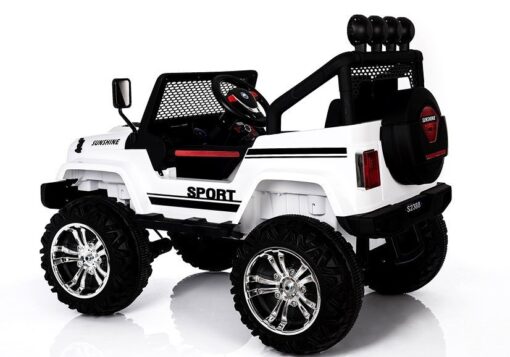 Elektrinis visureigis vaikams Jeep S2388 – baltas