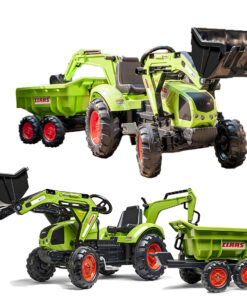 Falk Claas Axos 330 pedalinis traktorius su krautuvu
