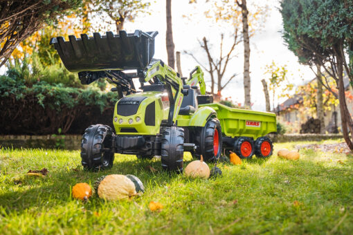 Falk Claas Axos 330 pedalinis traktorius su krautuvu