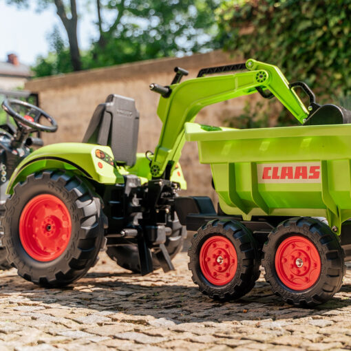 Falk Claas Axos 330 pedalinis traktorius su krautuvu