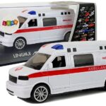 Greitosios pagalbos automobilis su šviesomis
