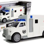 Interaktyvi greitosios pagalbos mašina Ambulance 1:20 su trinties pavara ir garsais
