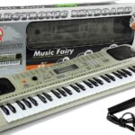 MQ807 muzikinis pianinas su mikrofonu