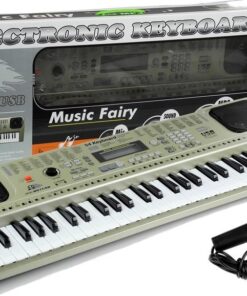 MQ807 muzikinis pianinas su mikrofonu