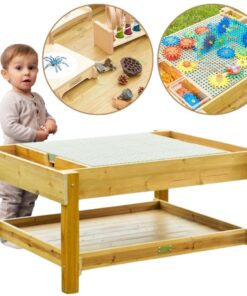 Masterkidz lauko medinis STEM edukacinis stalas